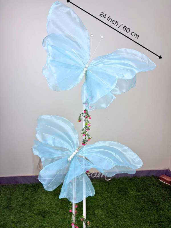 Blue Fabric Butterfly