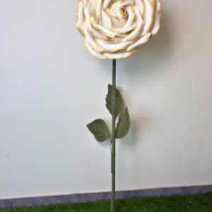 Gold Mist Foam Rose (without Stand)