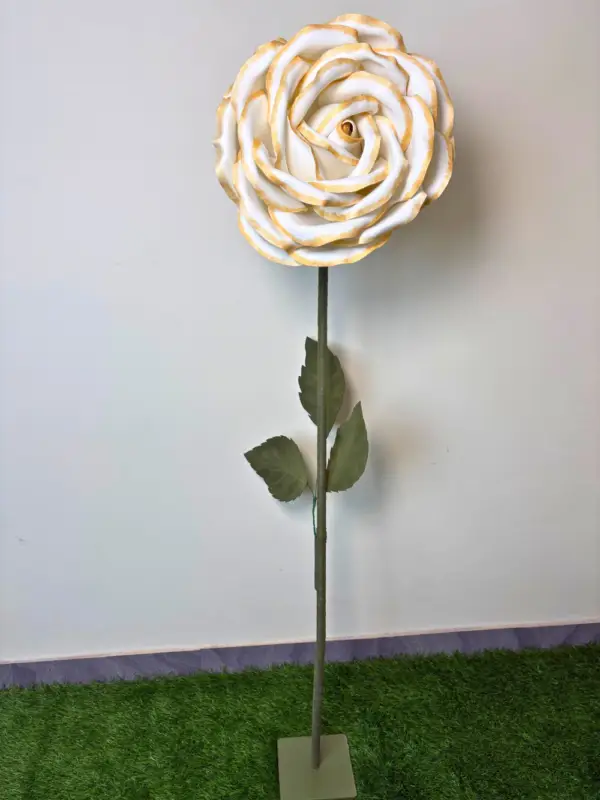 Gold Mist Foam Rose (without Stand)