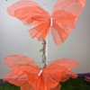 Orange Fabric Butterfly