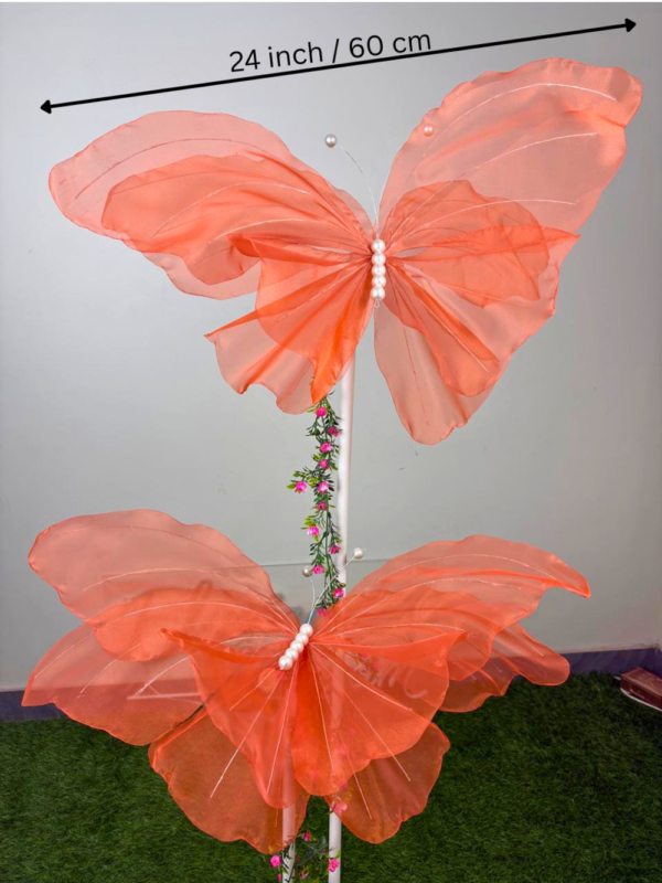 Orange Fabric Butterfly