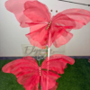 Red Fabric Butterfly