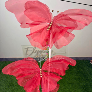 Red Fabric Butterfly