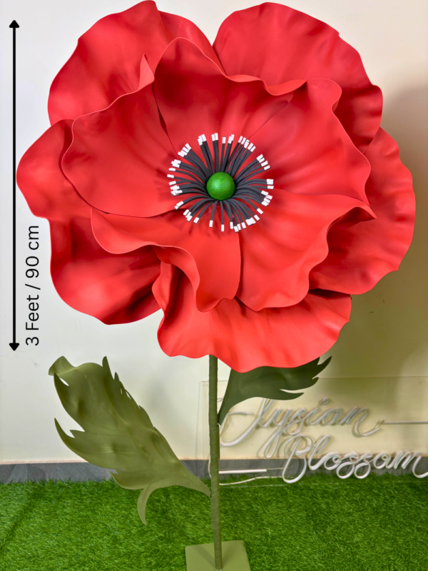 Red Foam Poppy 3 Feet