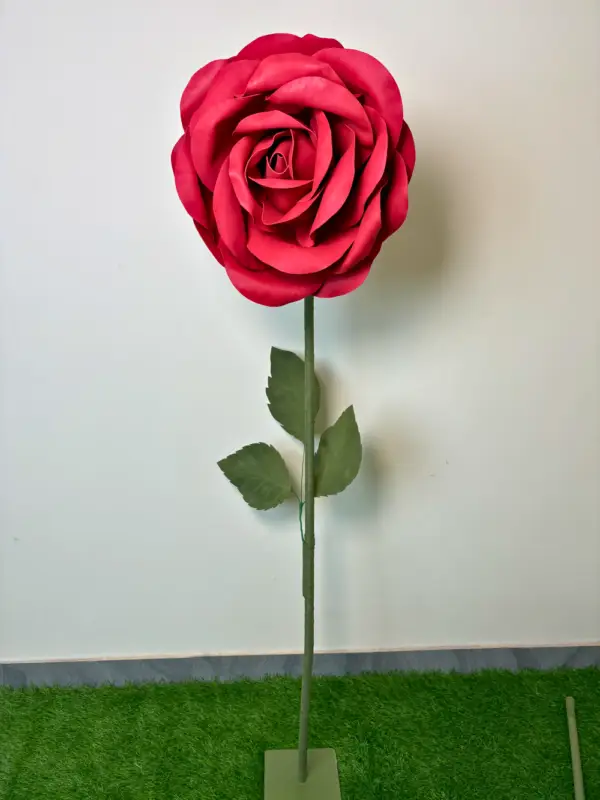 Red Foam Rose (without Stand)