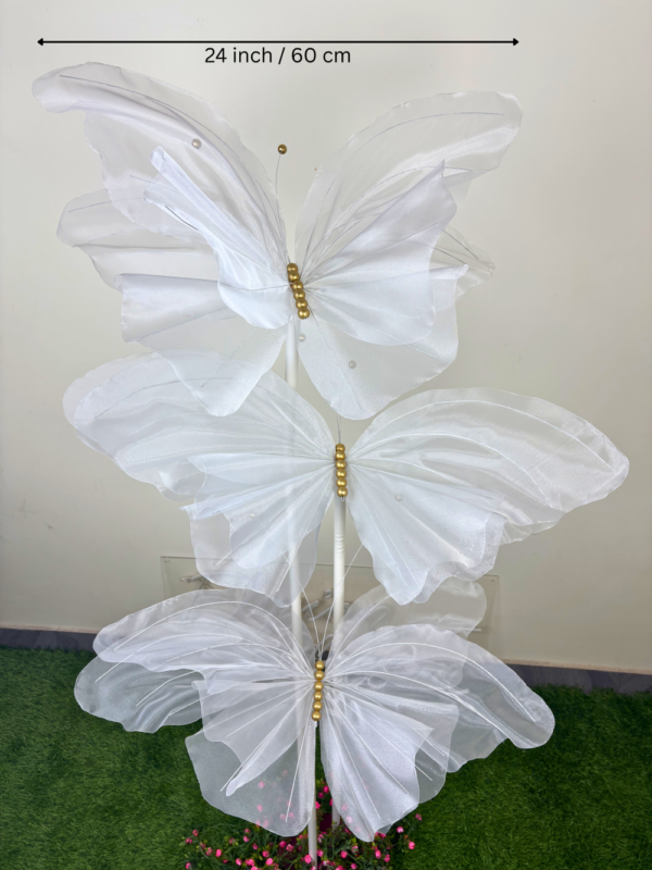 White Fabric Butterfly