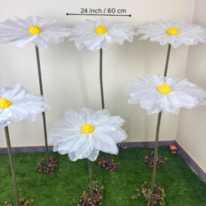 White Fabric Daisy