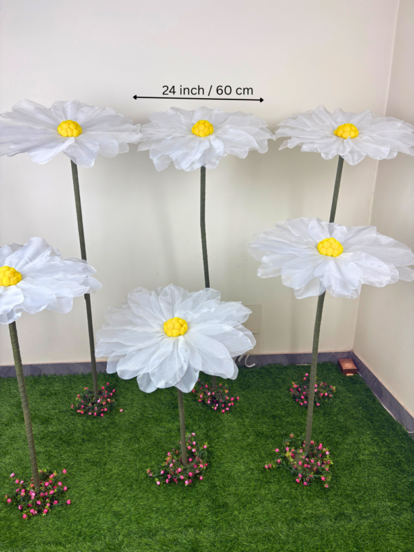 White Fabric Daisy