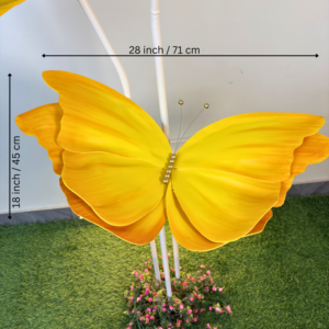 Yellow Foam Butterfly