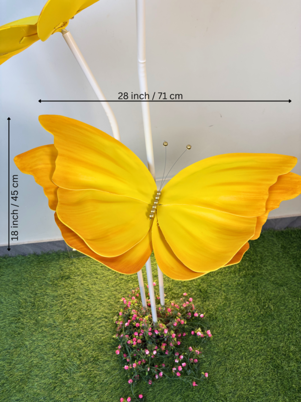 Yellow Foam Butterfly