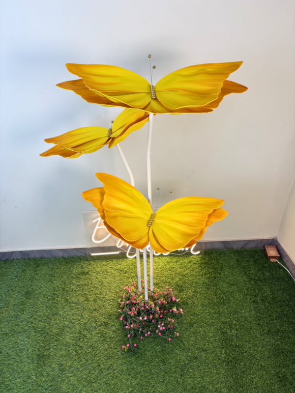 Yellow Foam Butterfly