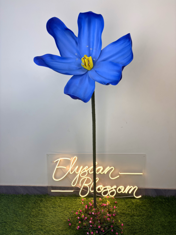 Giant Blue Lily Artificial Flower