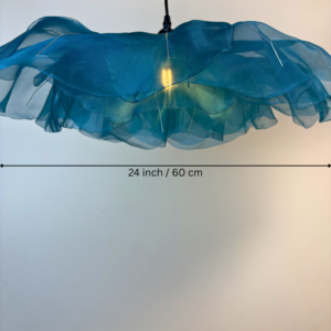 Giant Artificial Blue Poppy Flower LED