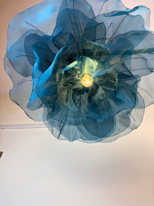 Giant Artificial Blue Poppy Flower LED