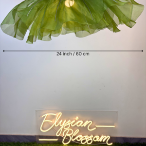 Giant Artificial Green Poppy Flower LED