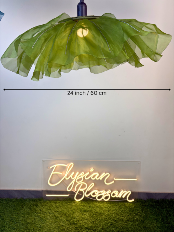 Giant Artificial Green Poppy Flower LED